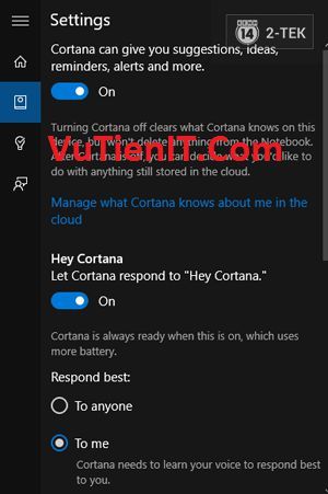 Cortana Window 10