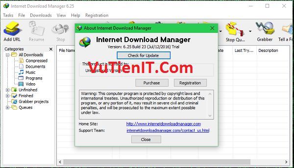 IDM Internet Download Manager Reset key kich hoat vinh vien 2