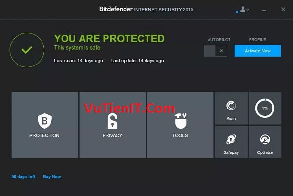 huong dan kich hoat key ban quyen Bitdefender Internet Security 2015 2