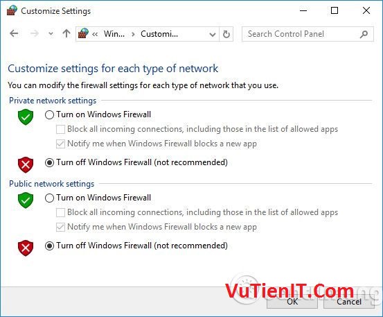 tat tuong lua Windows Firewall tren windows 3