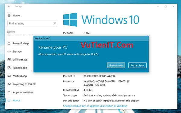 cach thay doi ten may tinh tren Windows 10 Anniversary 4