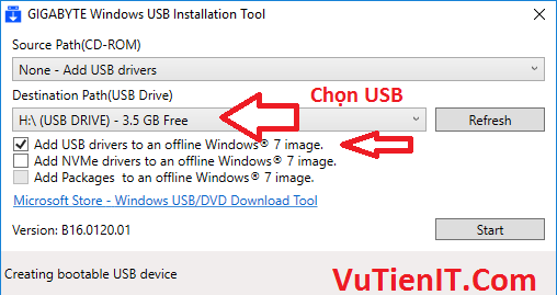 tich hop driver 3.0 vao windows 7 bang Windows Image Tool