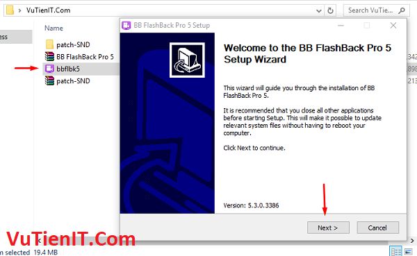 huong dan cai dat BB FlashBack Pro 5