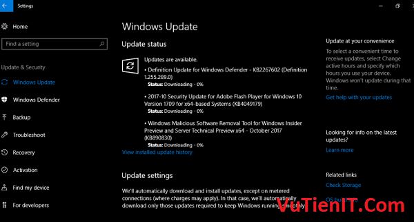 windows 10 1709 lite update