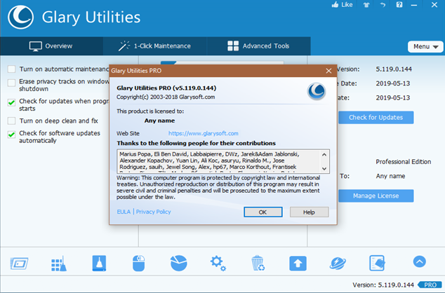 cai dat Glary Utilities Pro 5.46