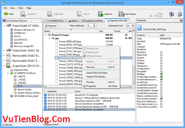 setup Active File Recovery 20