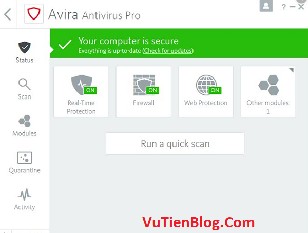 setup Avira Antivirus Pro 2020