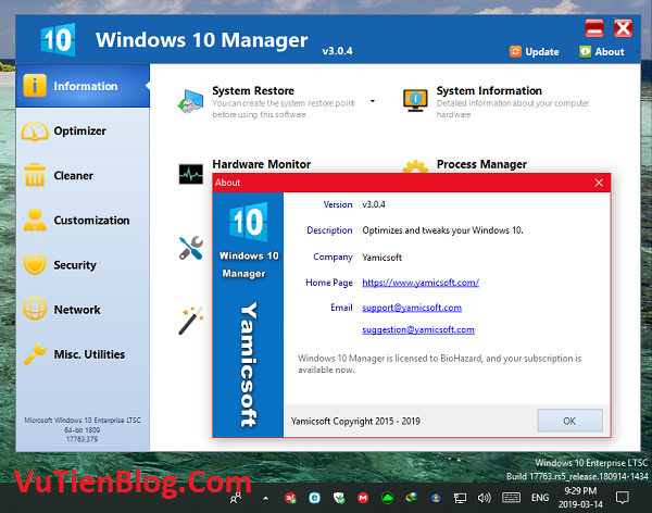 Windows 10 Manager 3.3 active